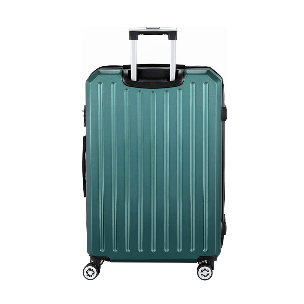 Wanderlite 28-Inch Luggage Set TSA Lock ABS Hard Shell Atrovirens