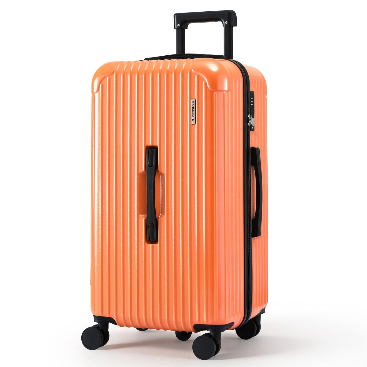 Wanderlite 28" Trunk Luggage Suitcase 5 Wheels Orange