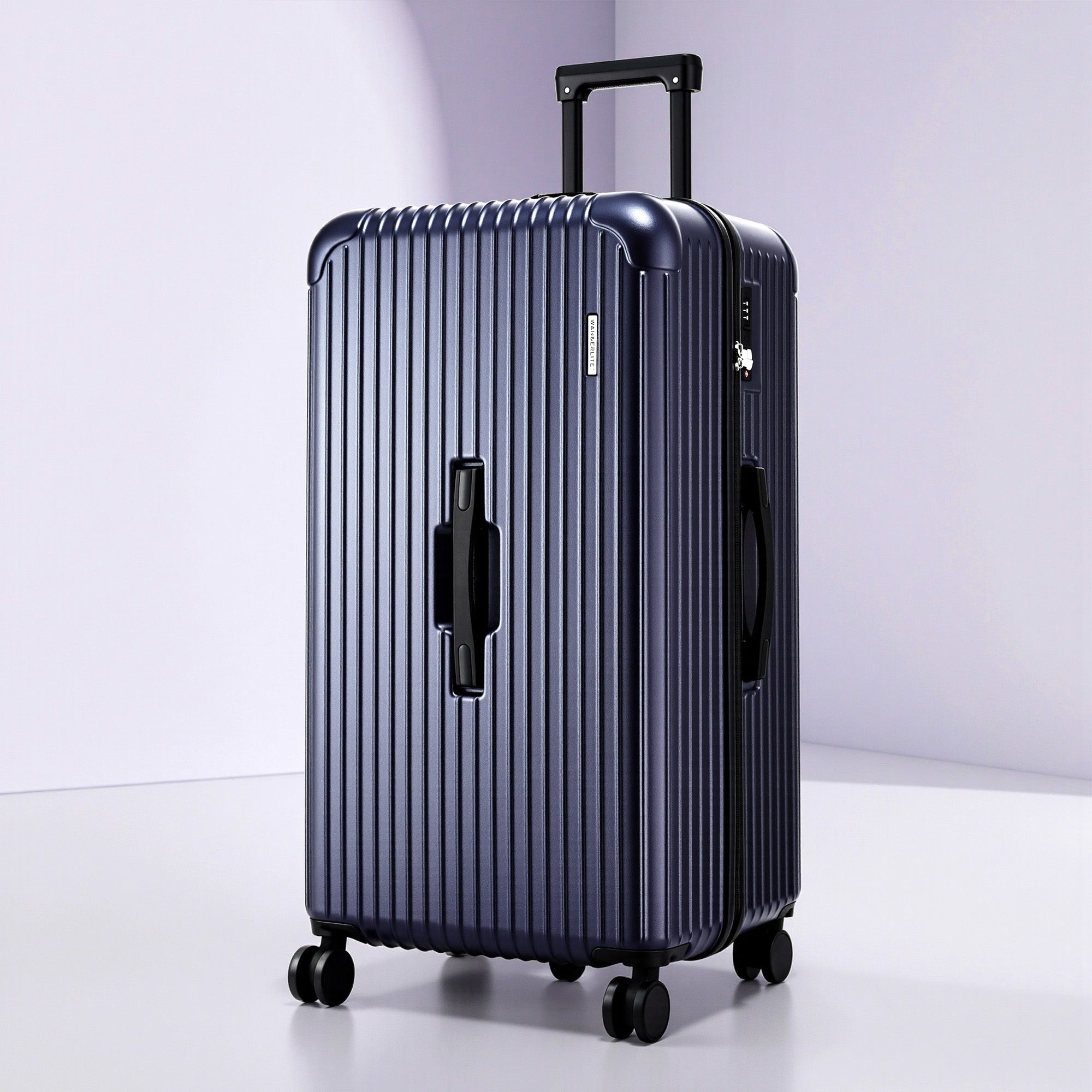 Wanderlite 32" Trunk Luggage Suitcase Travel TSA Type-C 5 Wheels Deep Indigo
