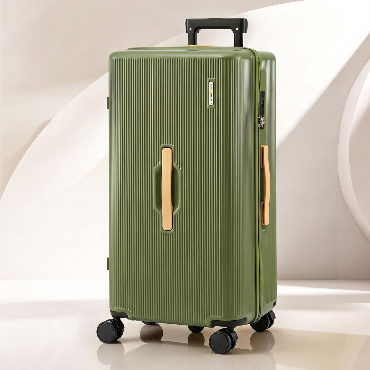Wanderlite 28" Vertical Trunk Luggage Suitcase Olive Green