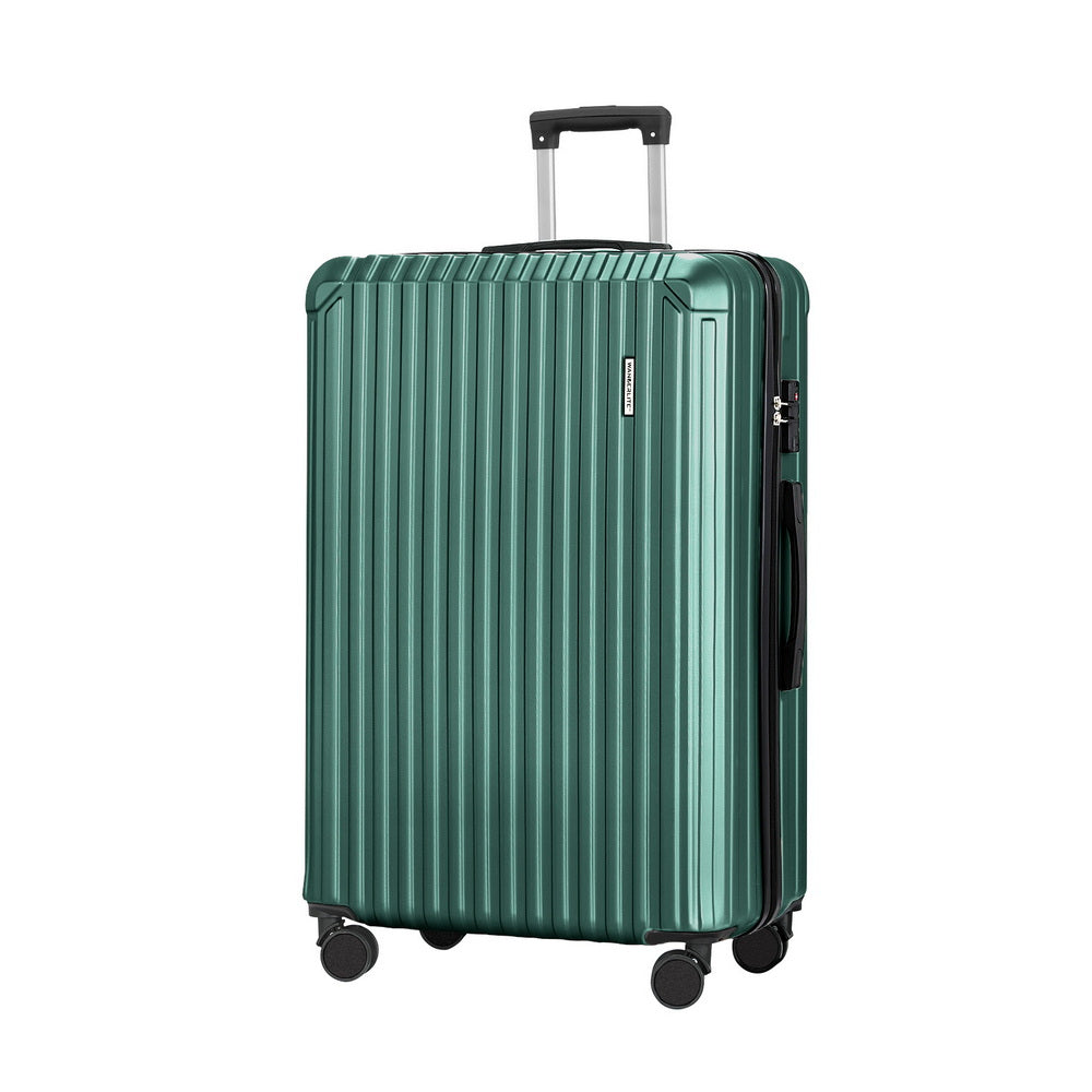 Wanderlite 28-Inch Hard Shell Travel Suitcase Green