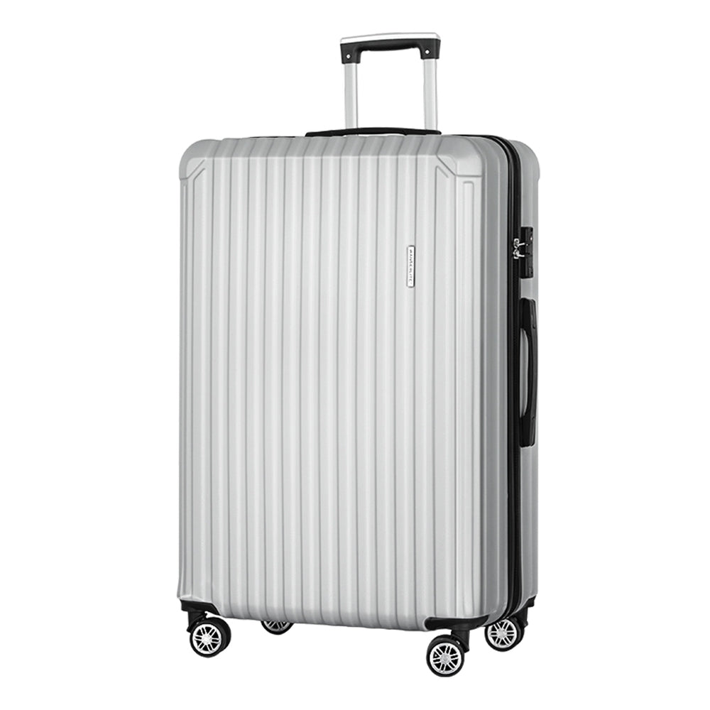 Wanderlite 28" Luggage Set TSA Lock ABS Hard Shell Light Grey