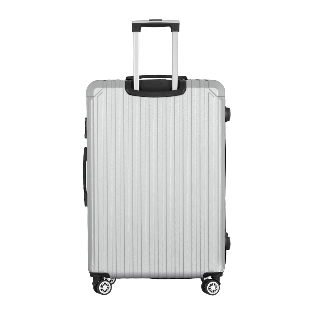 Wanderlite 28" Luggage Set TSA Lock ABS Hard Shell Light Grey
