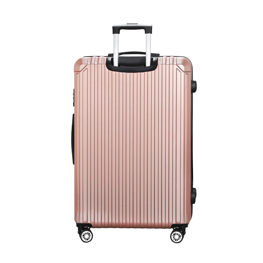 Wanderlite 28-Inch Luggage TSA Lock Hard Shell Rose Gold