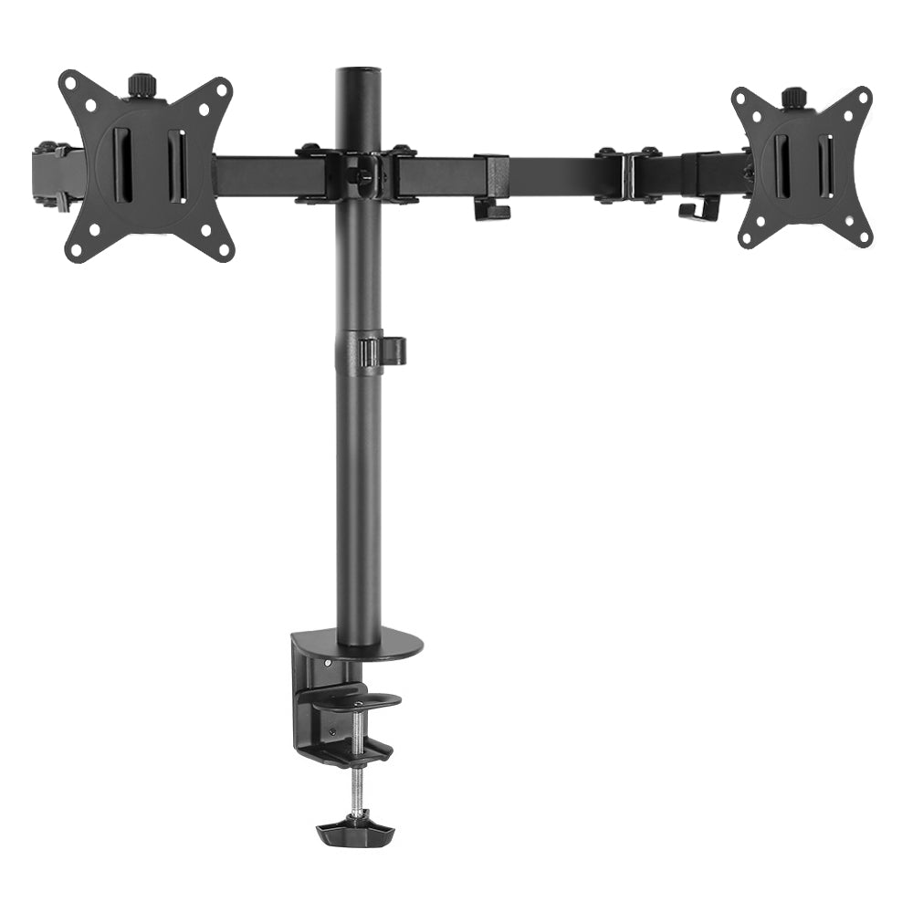 Artiss Dual Monitor Arm Desk Mount Bracket Black