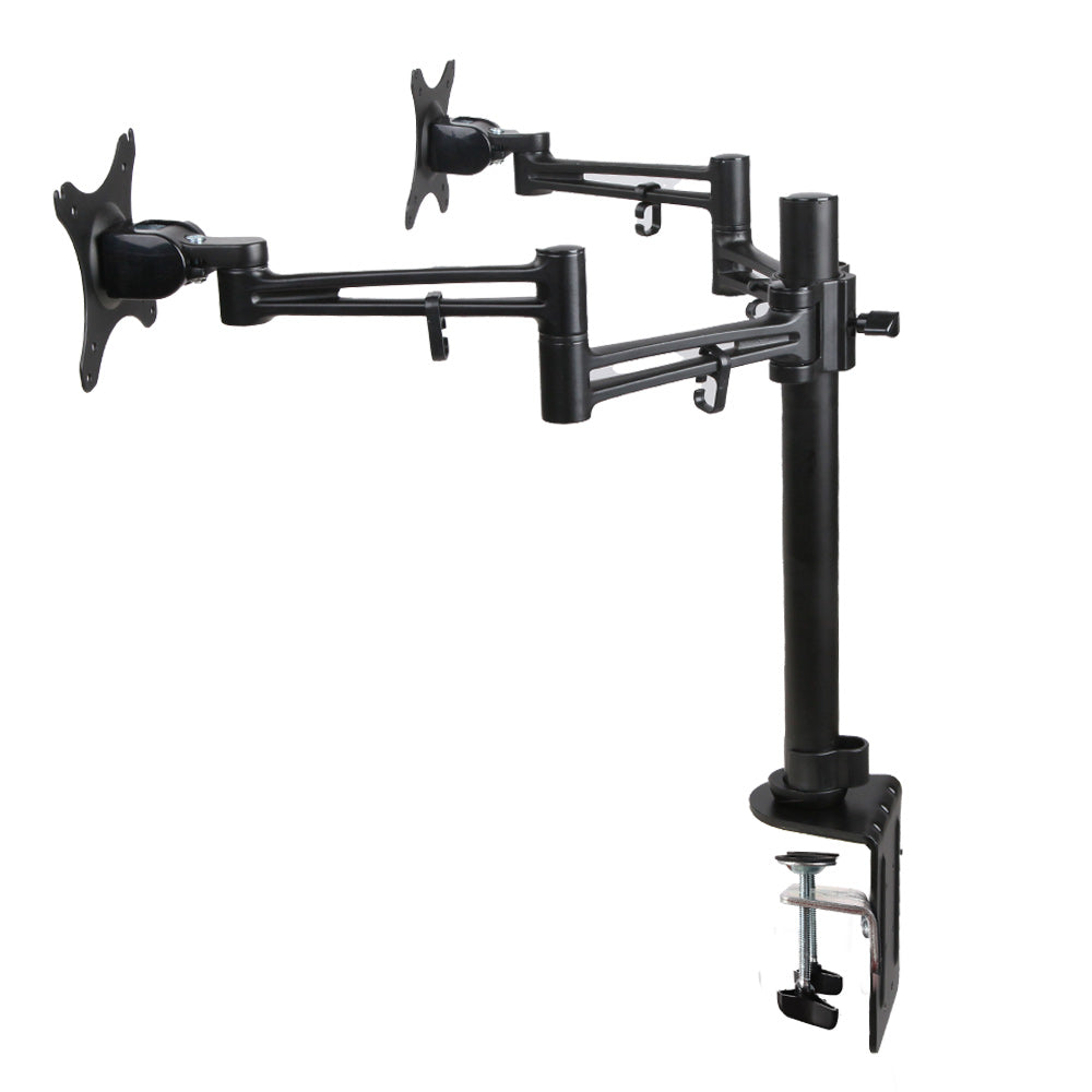 Artiss Dual Monitor Arm Desk Mount Black