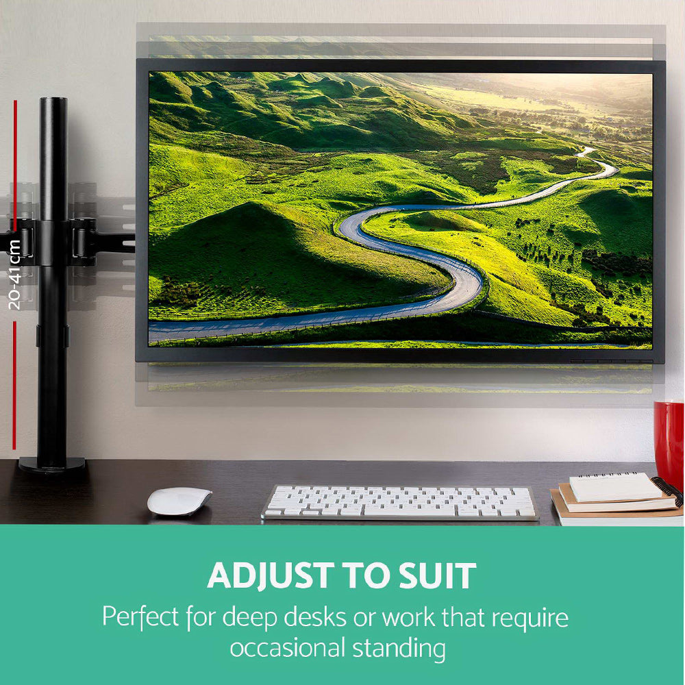 Artiss Dual Monitor Arm Desk Mount Black
