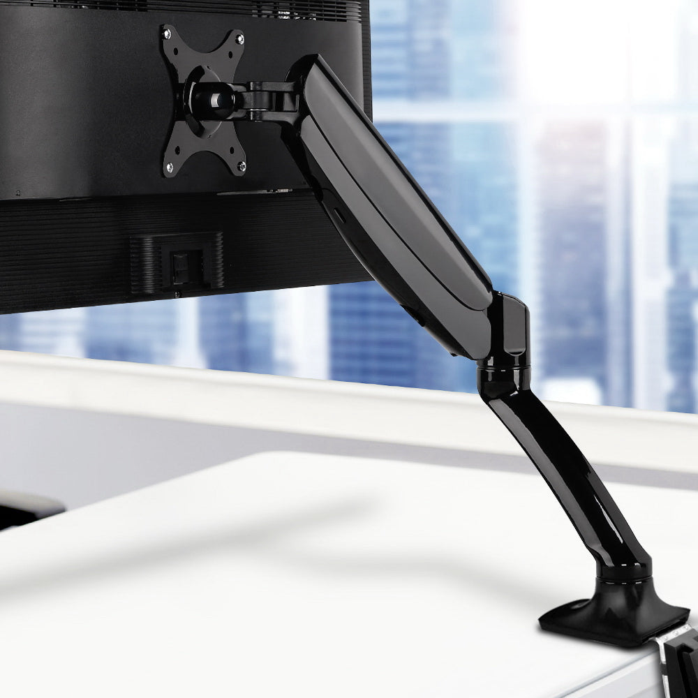 Artiss Single Monitor Arm Desk Mount Gas Spring Black