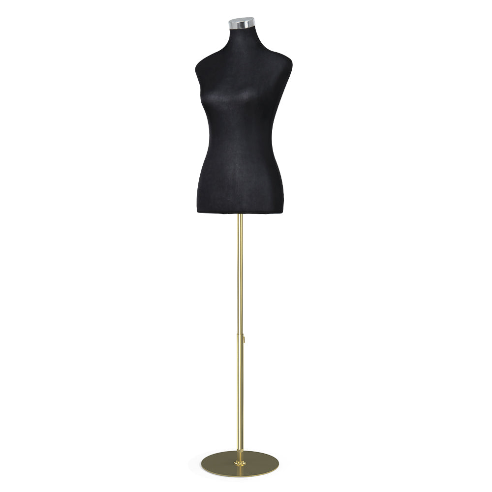 Embellir Female Dressmaking Mannequin Torso Adjustable Height Black