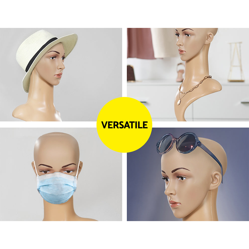 Embellir 52cm Female Mannequin Head Display Model Professional Use
