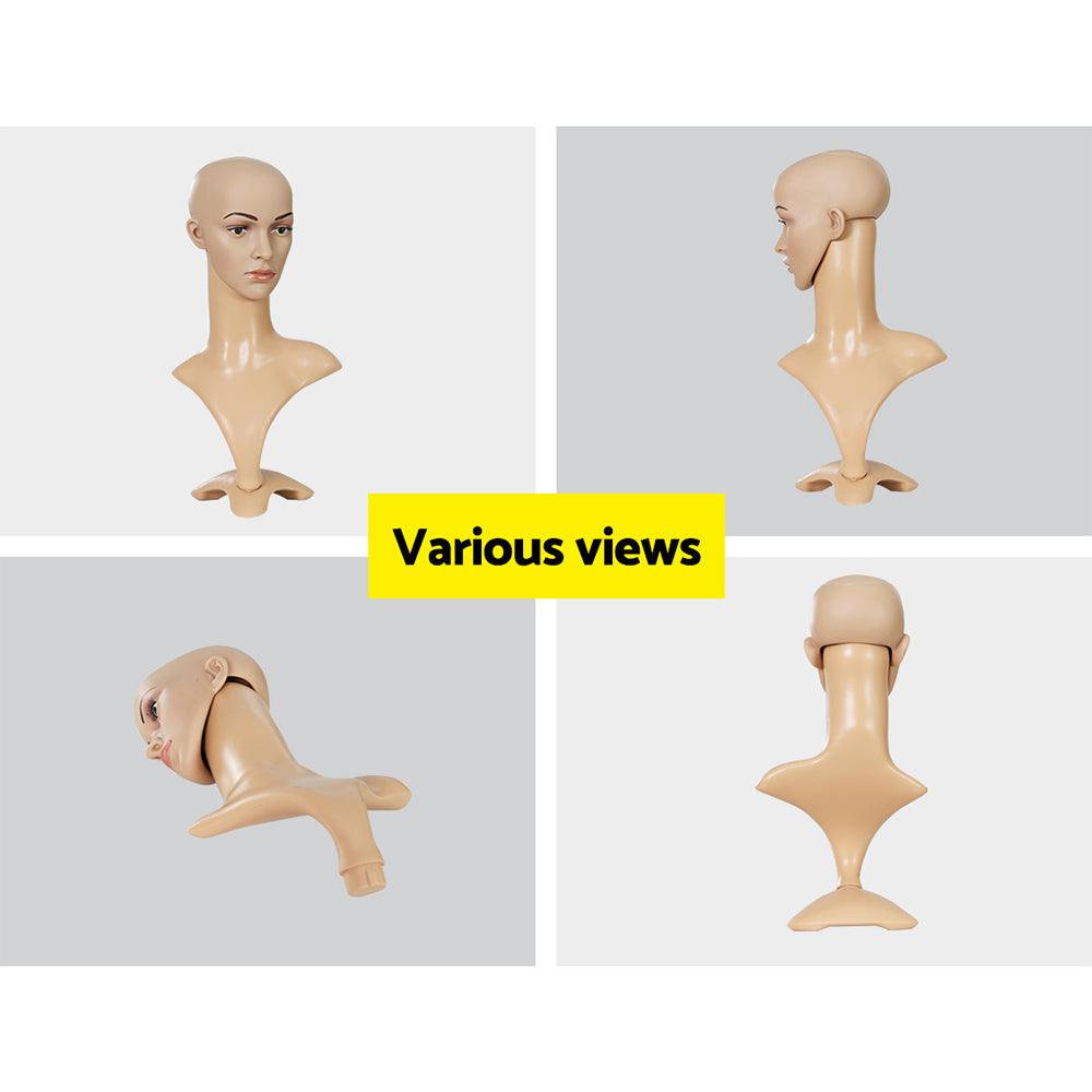Embellir 52cm Female Mannequin Head Display Model Professional Use