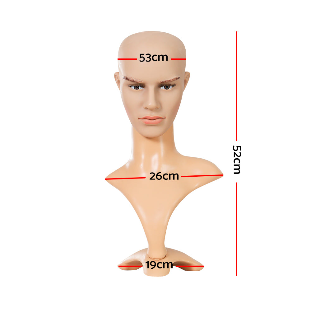 Embellir Male Mannequin Head Display Model 52cm