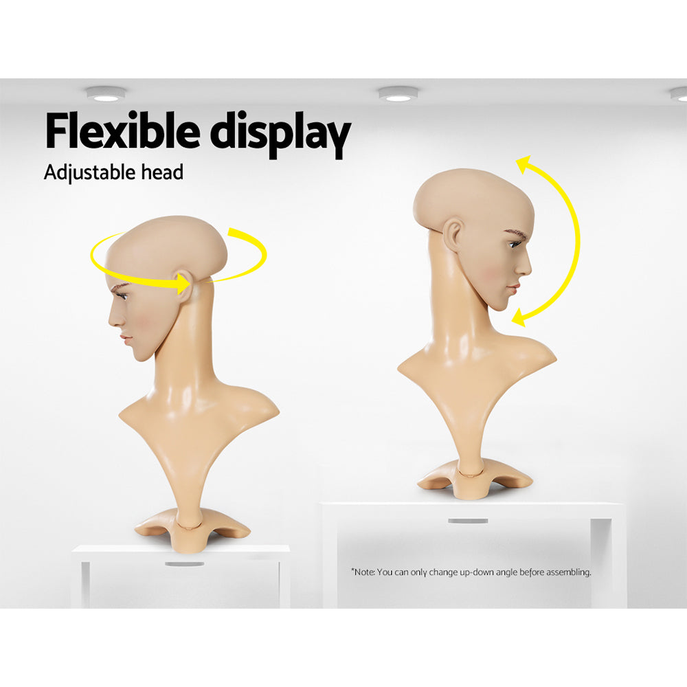 Embellir Male Mannequin Head Display Model 52cm