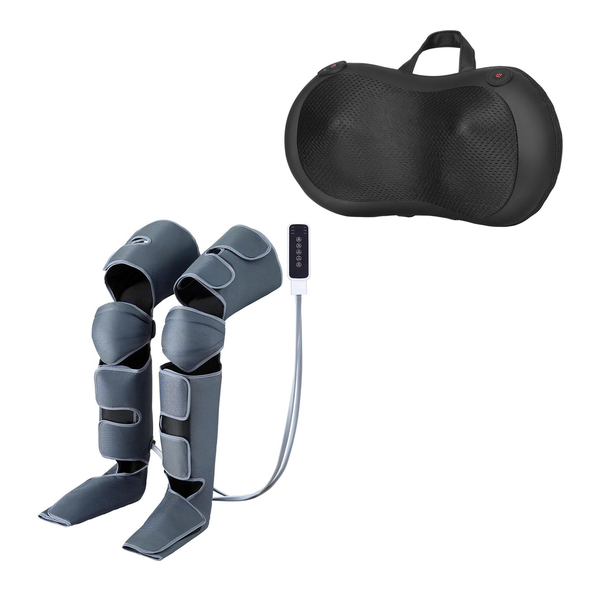 Livemor Air Compression Leg Massager with Heat and Neck Massager