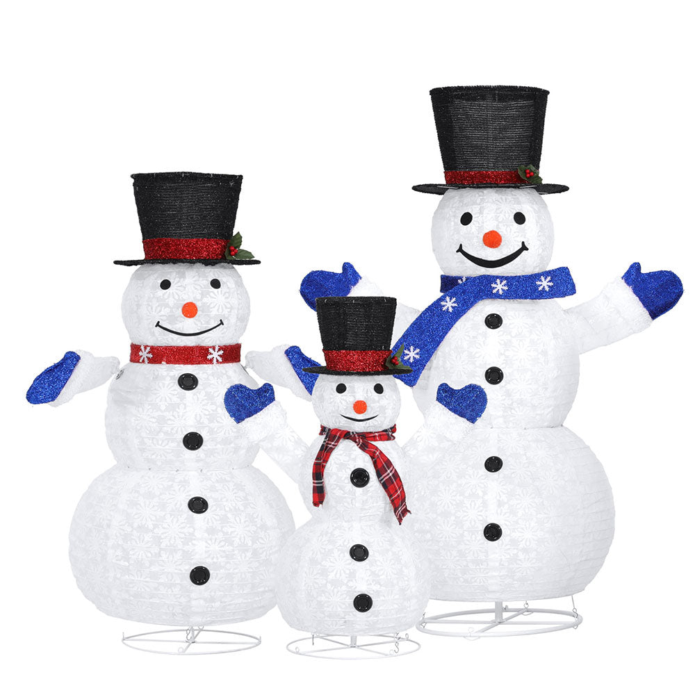 Jingle Jollys 330 LED Fairy Light Snowman Decorations Set