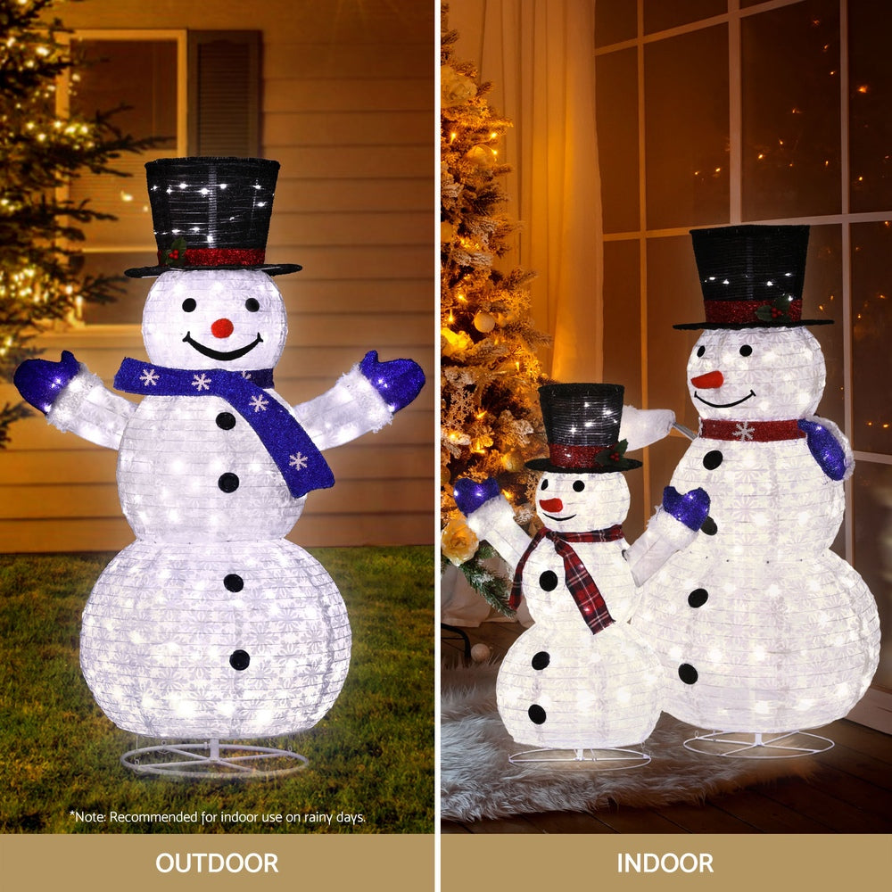 Jingle Jollys 330 LED Fairy Light Snowman Decorations Set