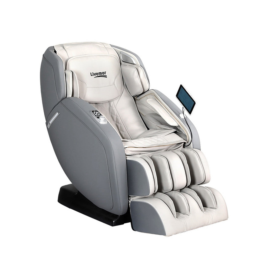 Livemor 4D Electric Massage Chair Recliner Grey