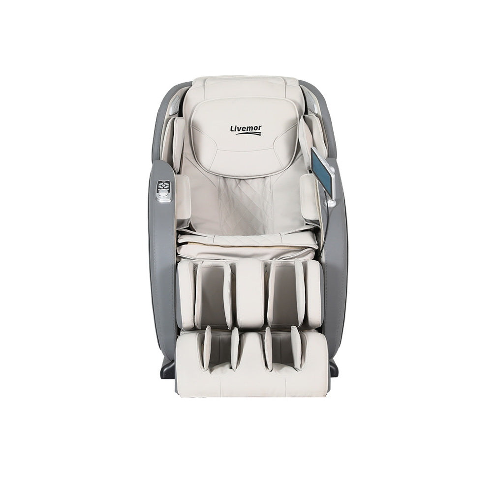 Livemor 4D Electric Massage Chair Recliner Grey