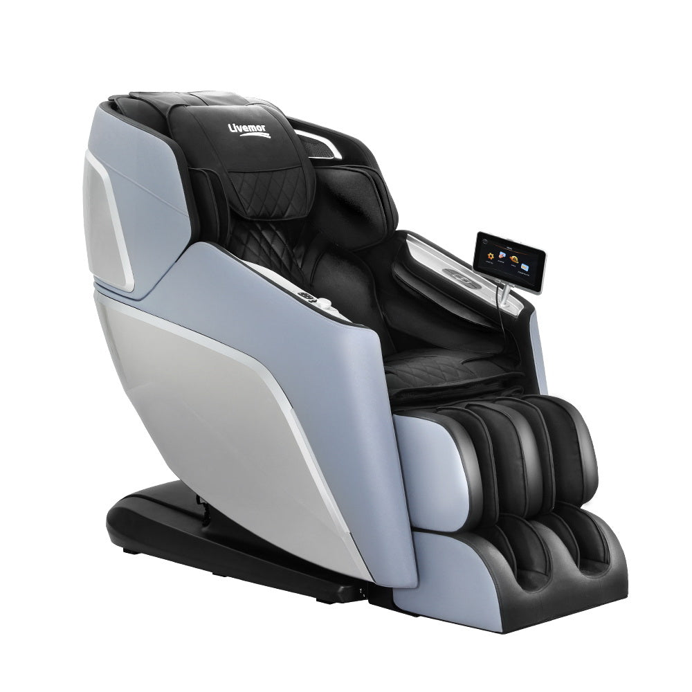 Garin 4D Massage Chair Electric Recliner Black/Blue