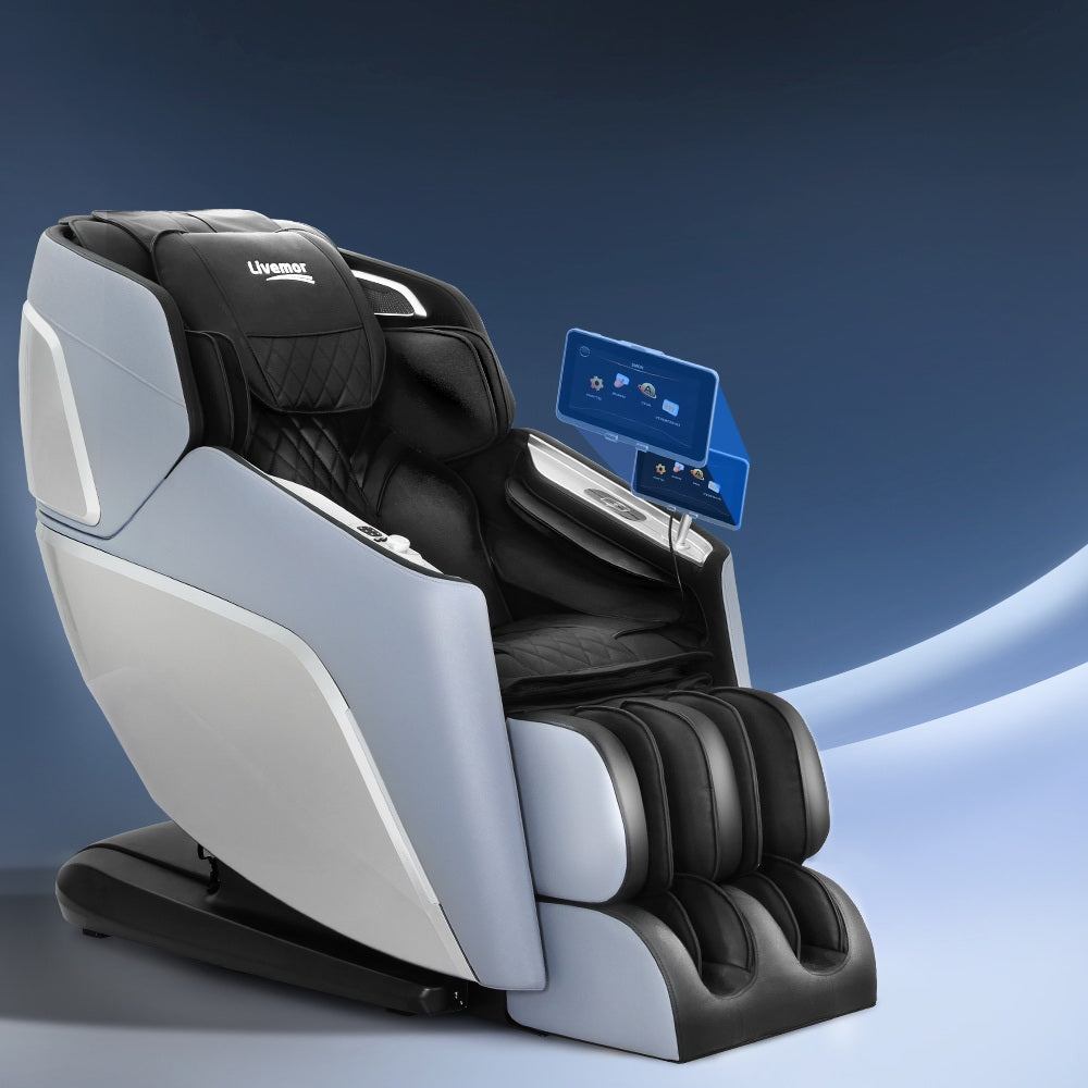 Garin 4D Massage Chair Electric Recliner Black/Blue