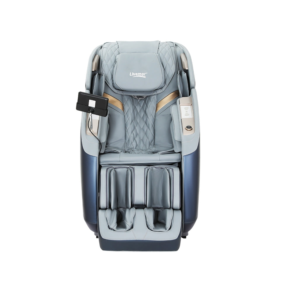 Melisa 4D Massage Chair Recliner Double Core Grey