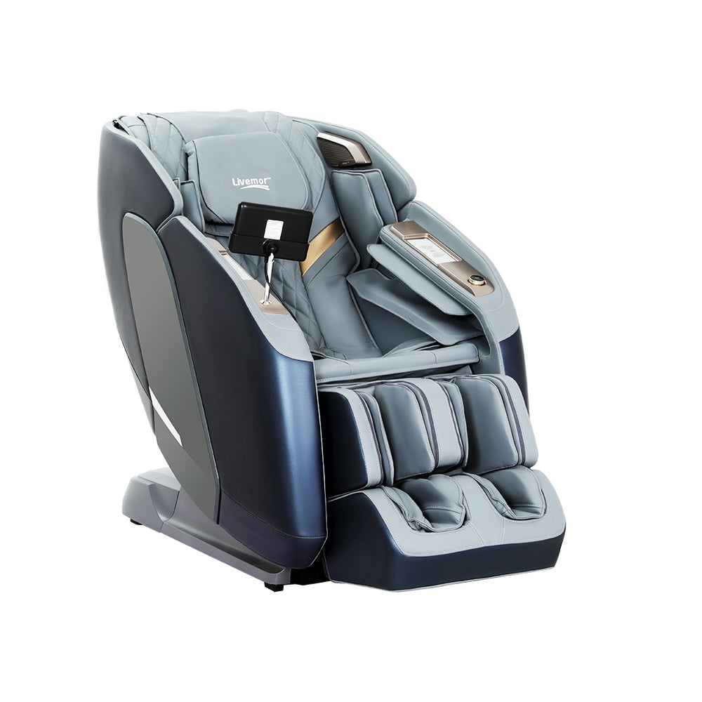 Melisa 4D Massage Chair Recliner Double Core Grey