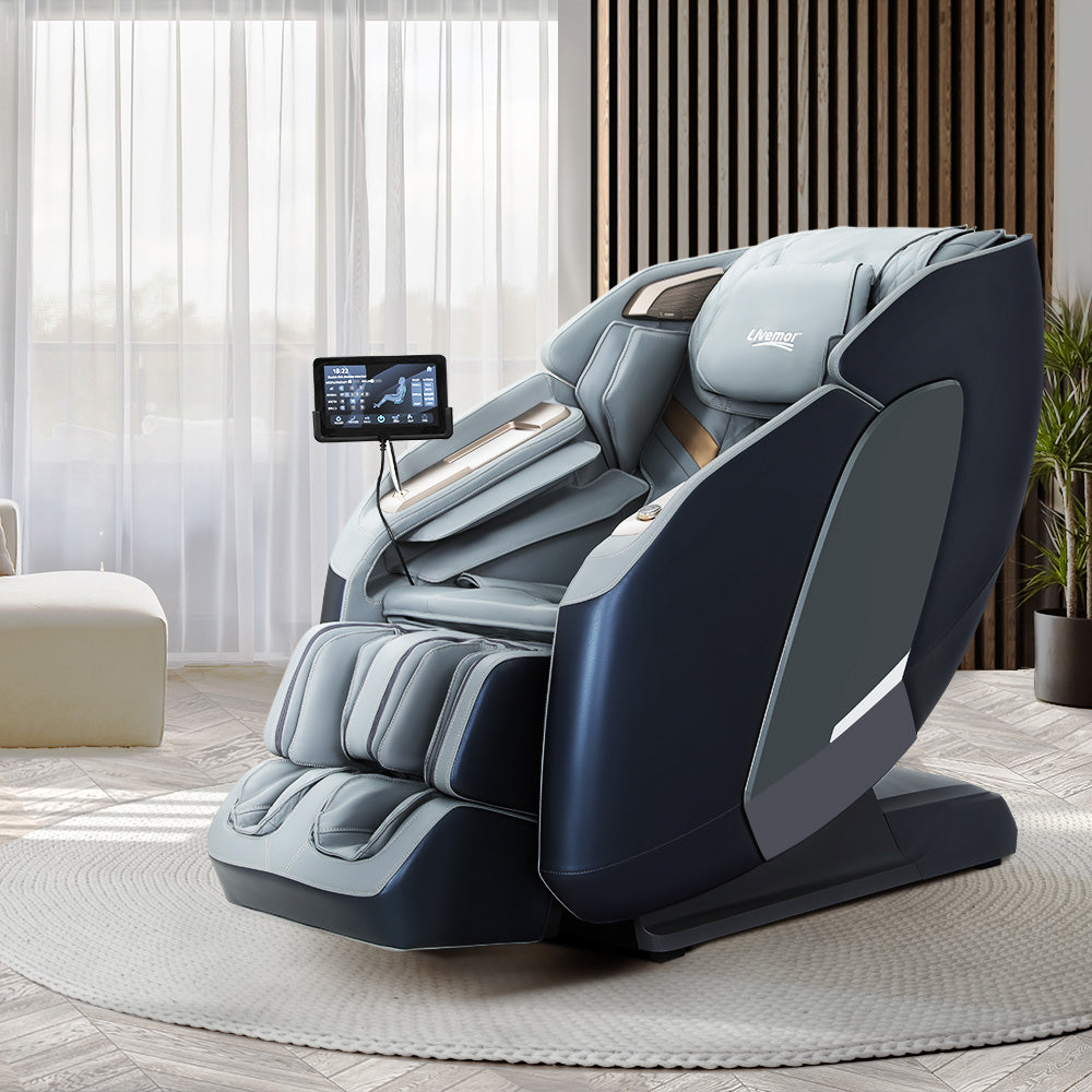 Melisa 4D Massage Chair Recliner Double Core Grey