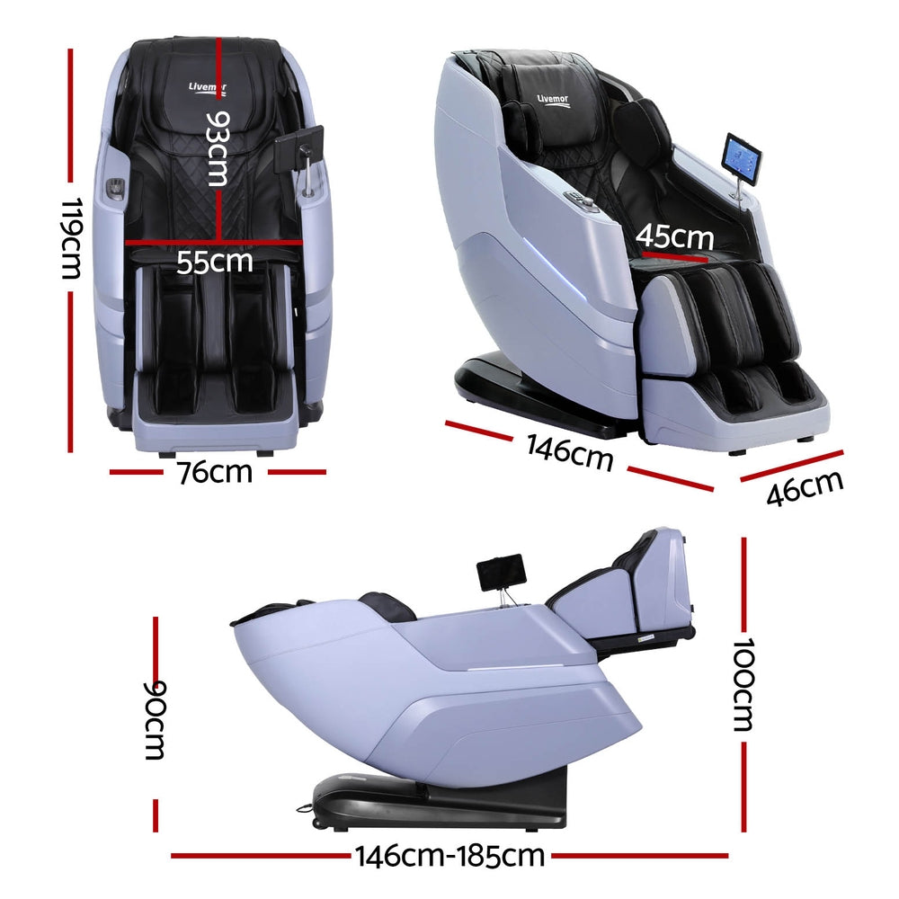 Miraj 4D Electric Massage Chair Recliner Black