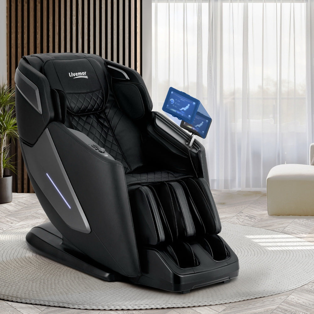 Livemor 4D Massage Chair Electric Recliner Black