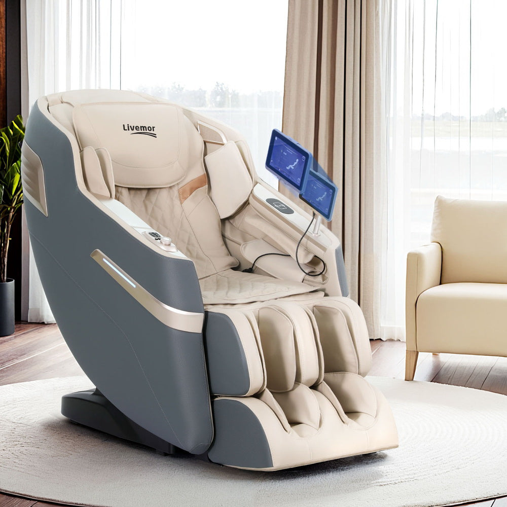 Sina 4D Massage Chair Electric Recliner Gray