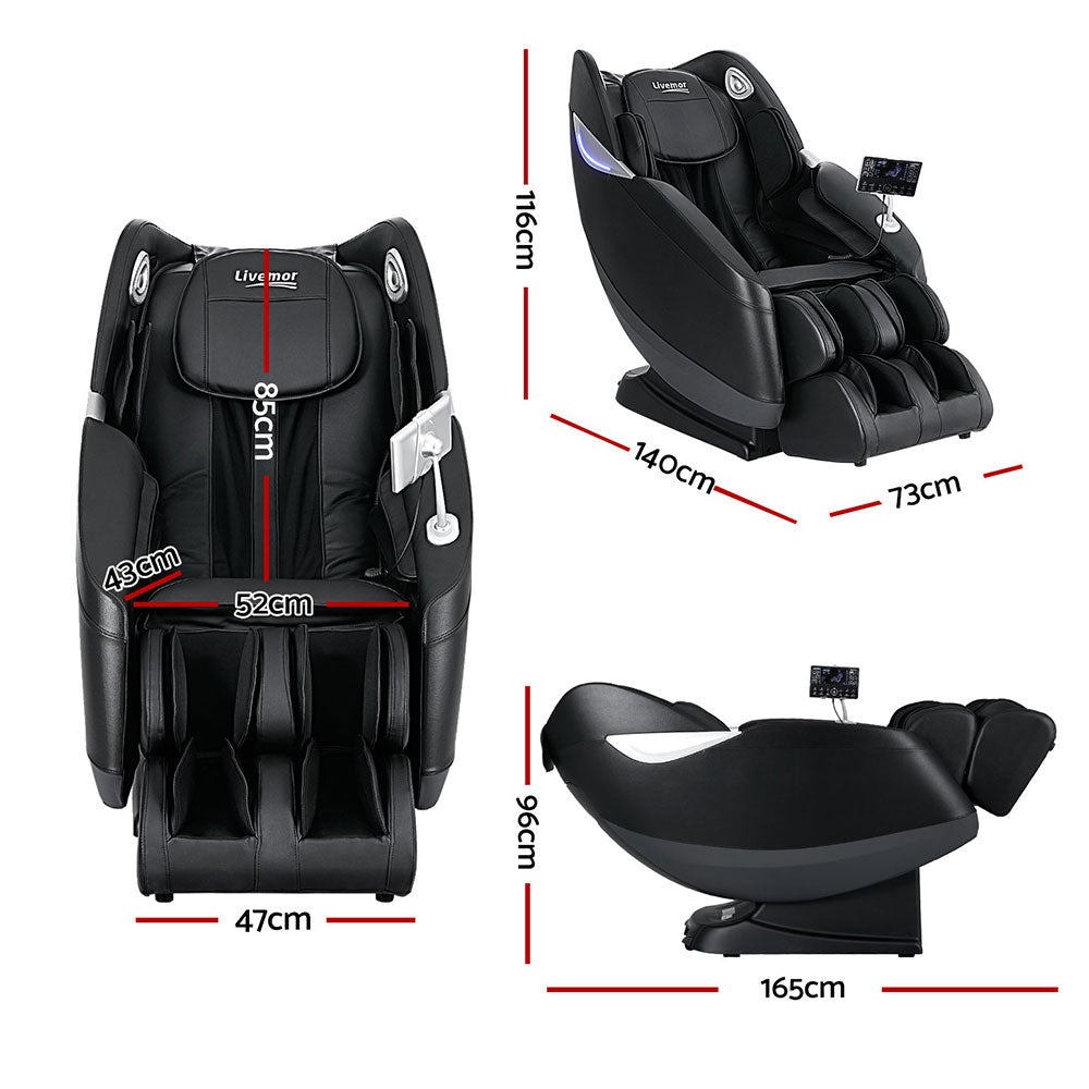 Flynn 3D Electric Massage Recliner Chair Black