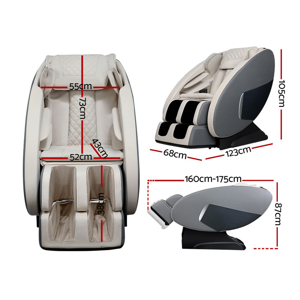 Ellmue Electric Massage Chair Recliner Grey