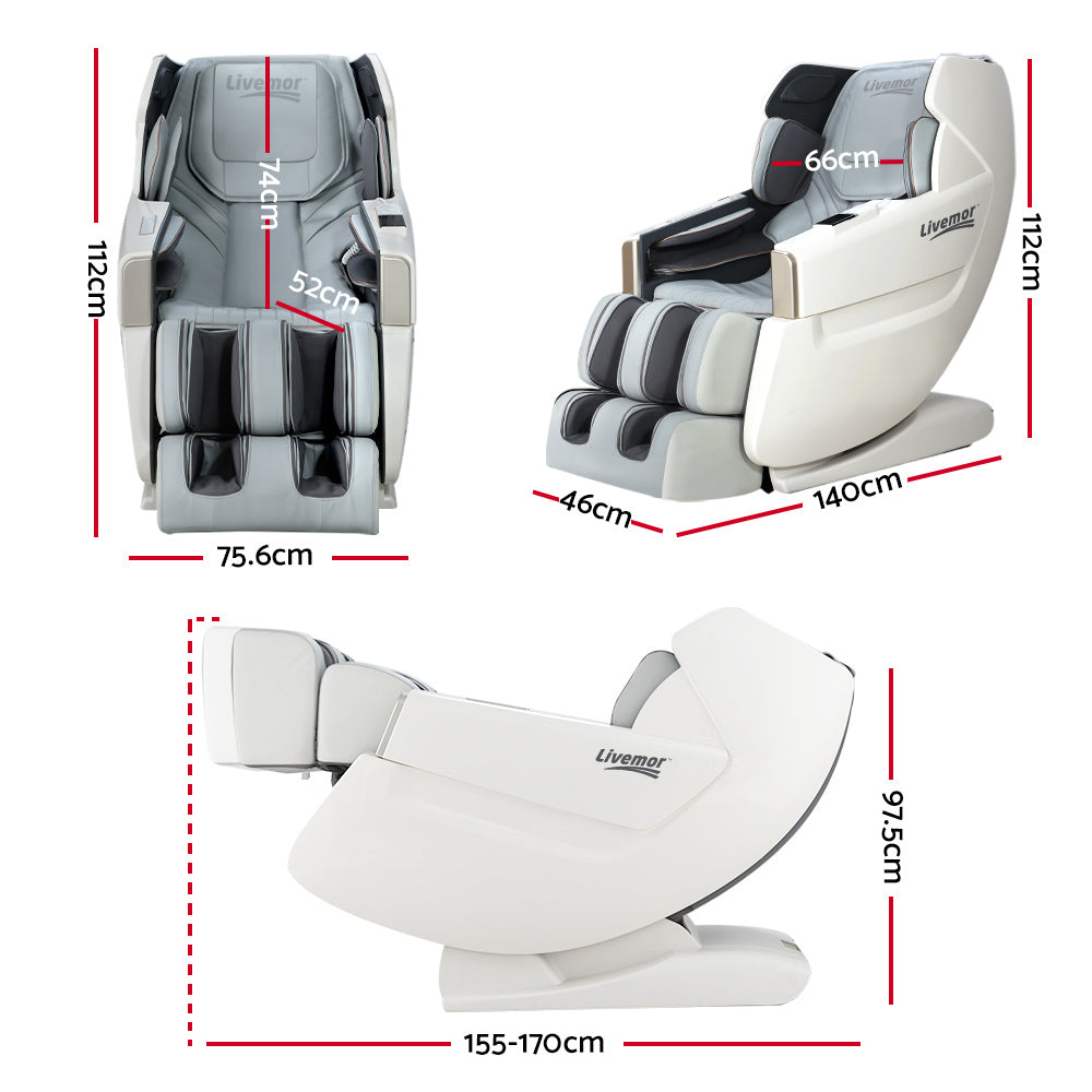 Varitas Electric Recliner Massage Chair White