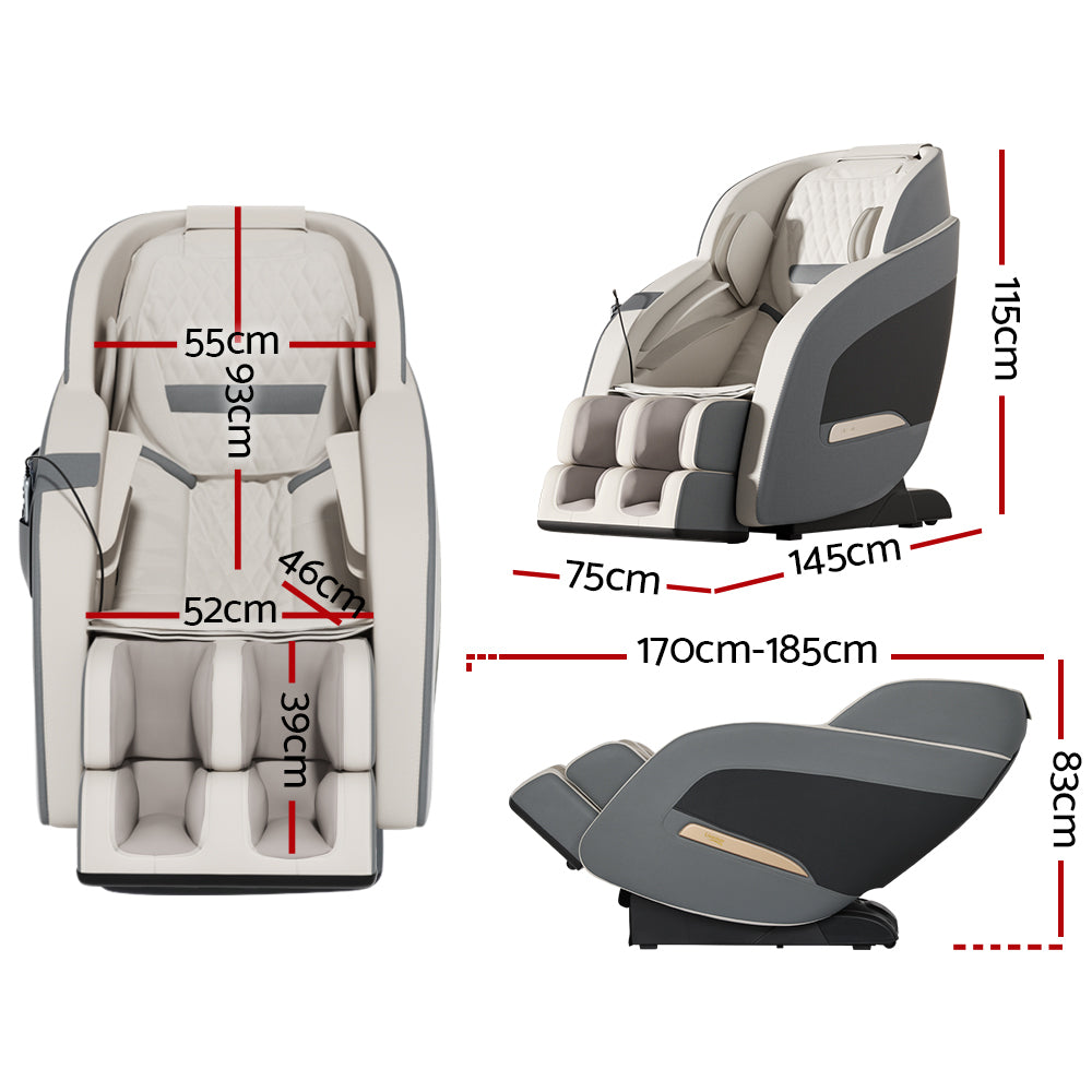 Decima Electric Recliner Massage Chair Grey