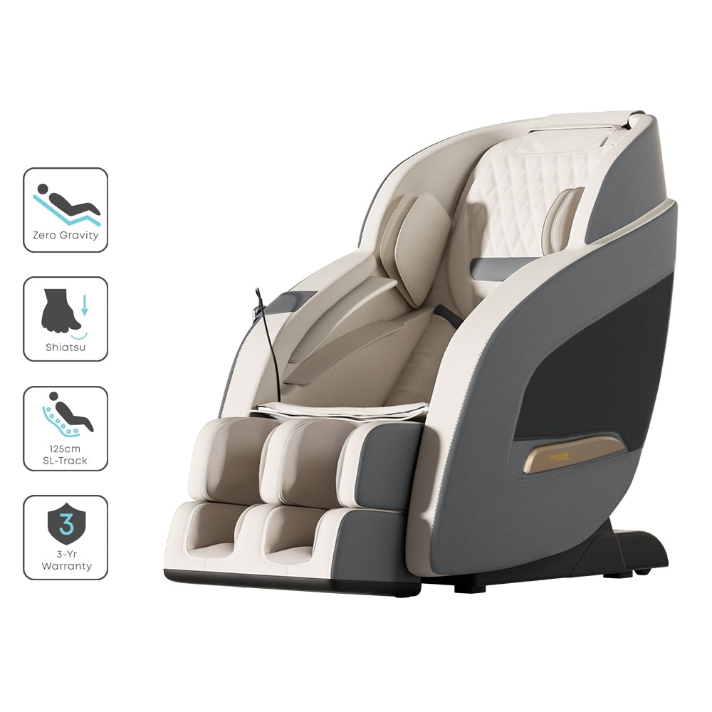 Decima Electric Recliner Massage Chair Grey