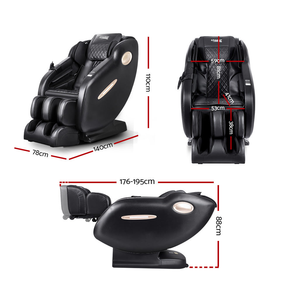 Ozeni Electric Massage Chair Recliner Black
