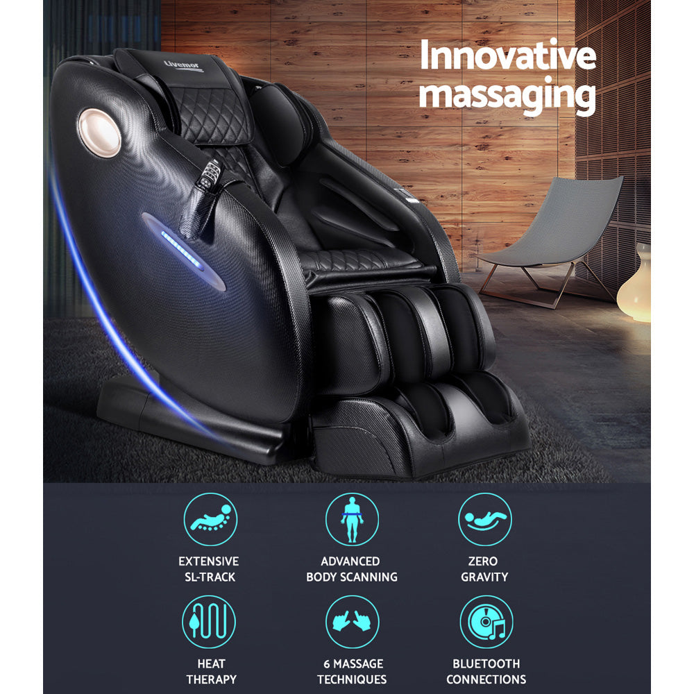 Ozeni Electric Massage Chair Recliner Black