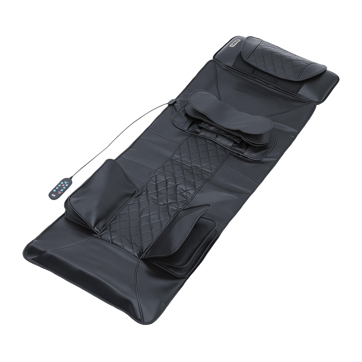 Livemor Heated Massage Mat with Neck Kneading and Lumbar Airbags