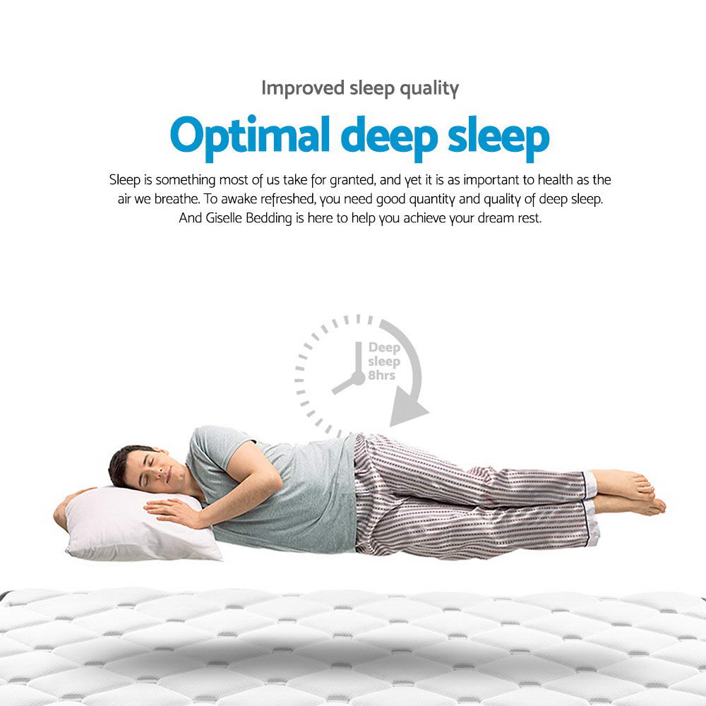 Normay King Single Mattress Pillow Top 21cm Medium Firm
