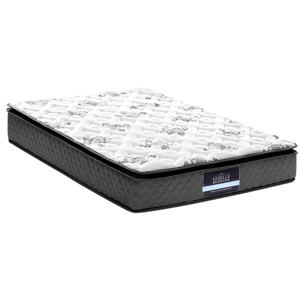 Rocco King Single Mattress Pillow Top 24cm Medium Firm