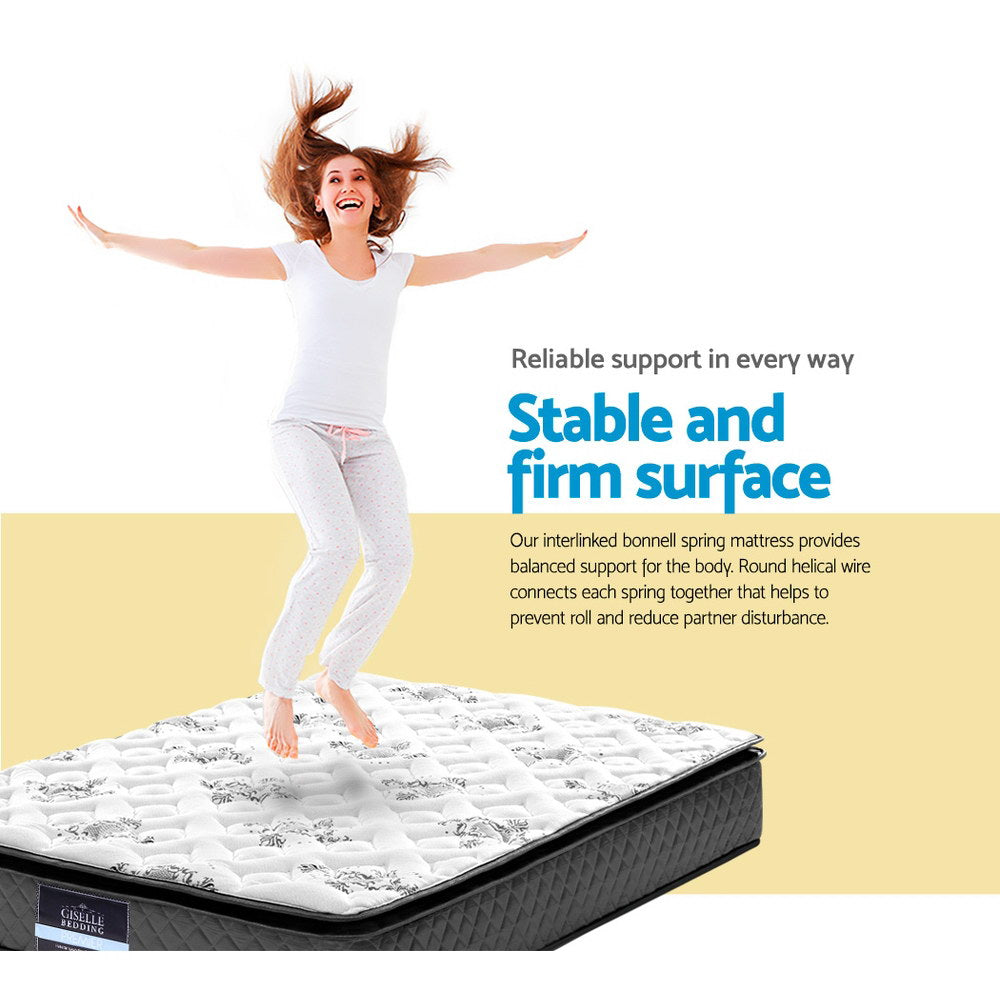 Rocco Single Mattress Pillow Top 24cm Medium Firm