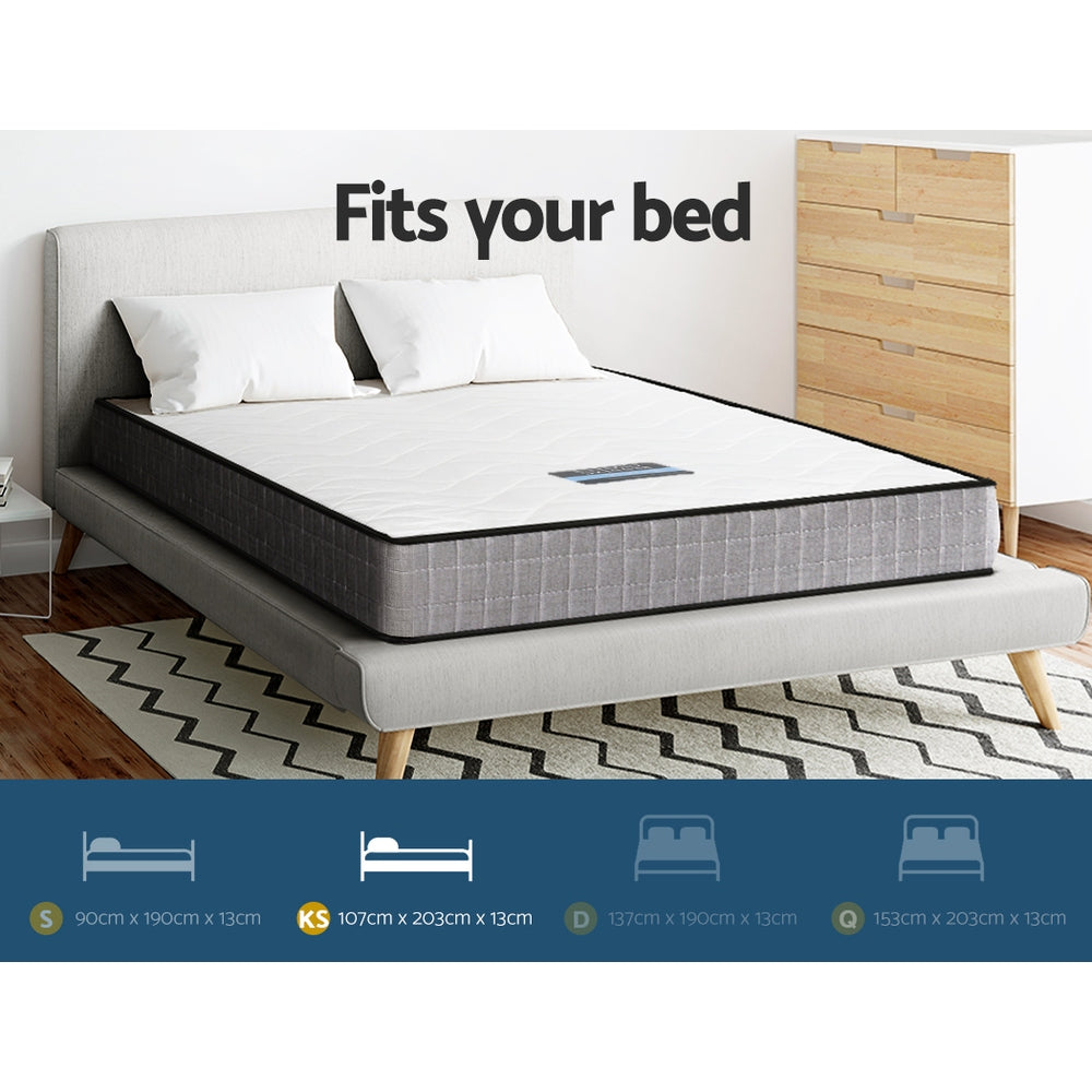 Alessio King Single Mattress Medium Firm 13cm