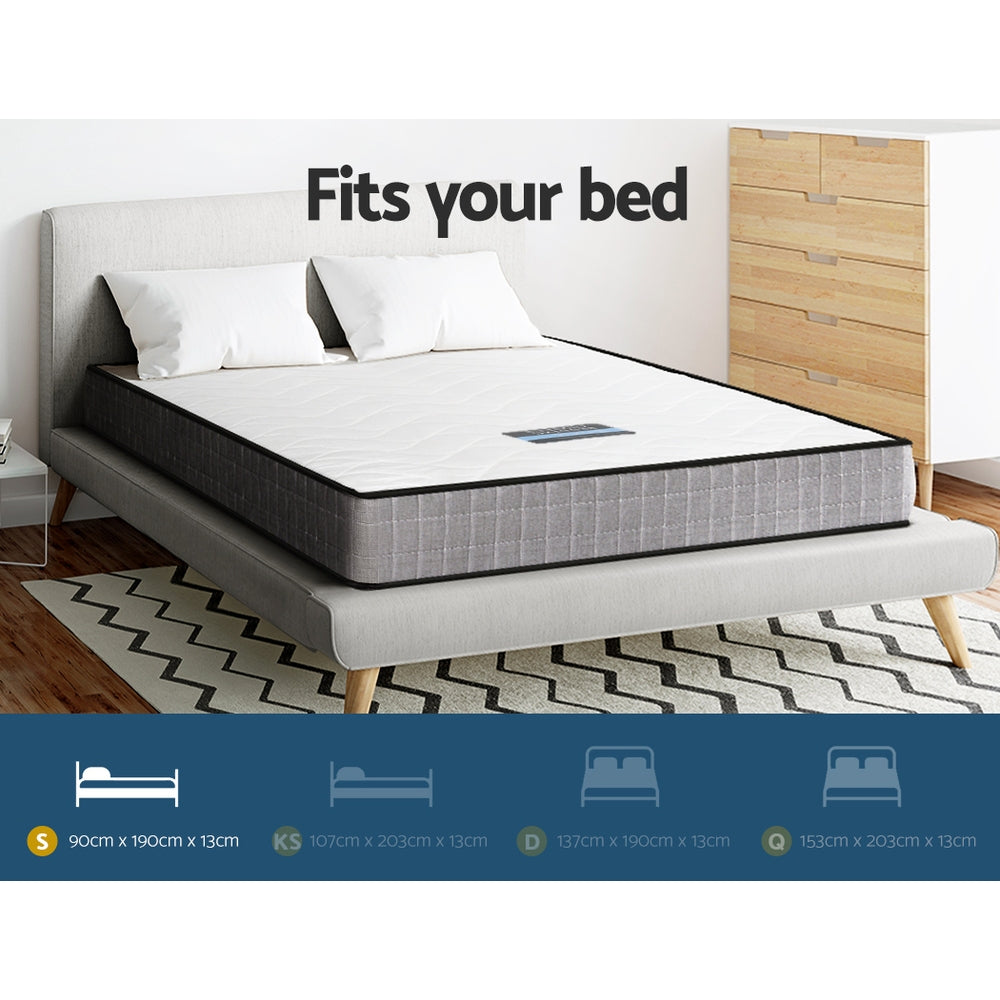 Alessio Single Mattress 13cm Tight Top Medium Firm