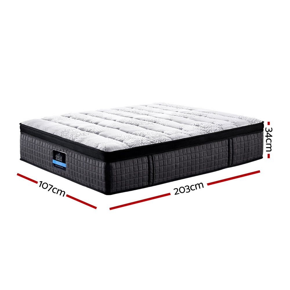 Marc King Single Mattress 34cm 9-Zone Latex Foam