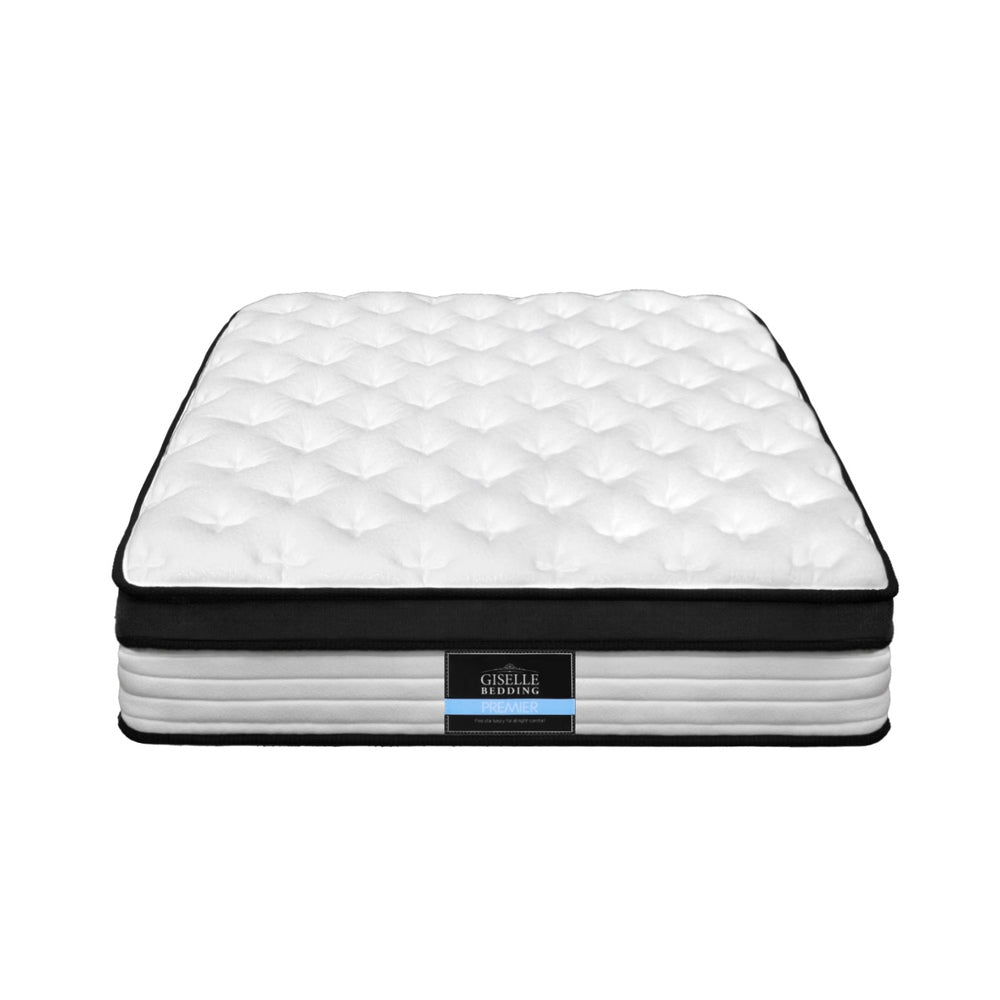 Devon King Single Mattress Euro Top 31cm Medium Firm White