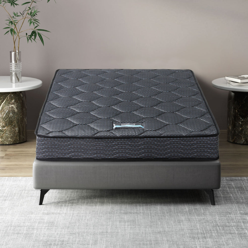 Serena 16cm Single Mattress Medium-Firm Bonnell Spring Grey