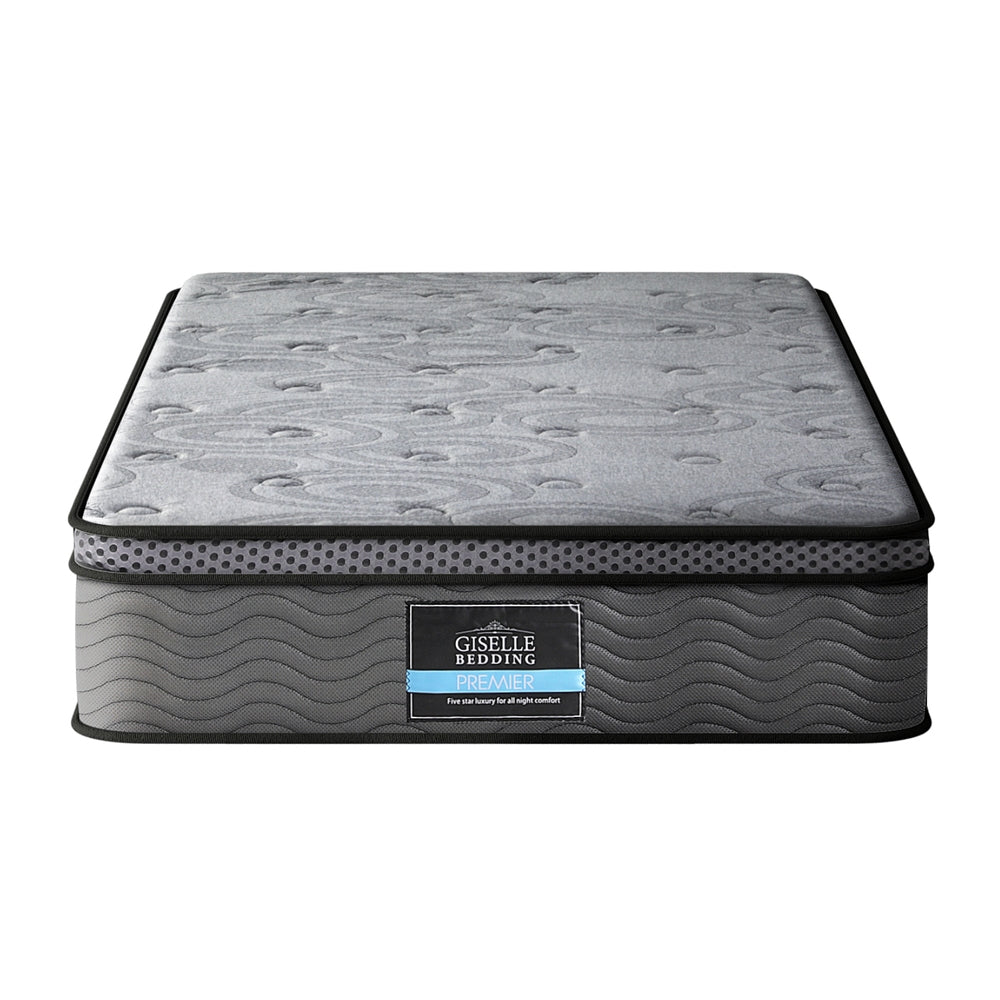 Reverie King Single Mattress 26cm Euro Top Medium-Firm Grey