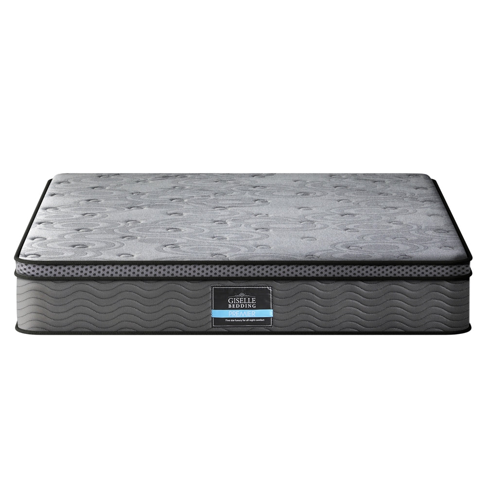 Reverie Queen Mattress 26cm Euro Top Medium-Firm Grey