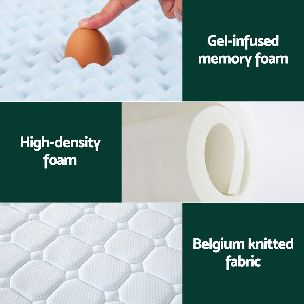 Sorrento King Single Mattress Cool Gel Foam 25cm White