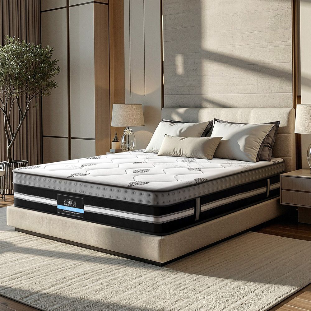 Galaxy King Mattress 35cm Pocket Spring Gel-Infused Foam Bed in a Box